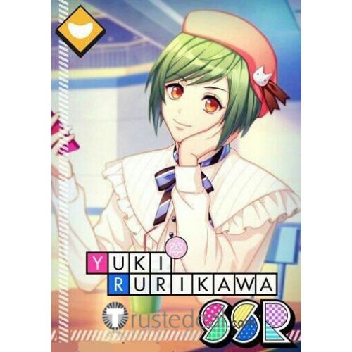 Act! Addict! Actors! A3! Summer Troupe Rurikawa Yuki Green Cosplay Wig