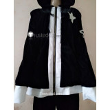 Black Rock Shooter BRS Male Black Velour Hoodie Uniform Cosplay Costume 3
