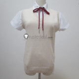 Love Live Japanese Anime JK School Uniform V-neck Pullover Vest Pink Yellow White Black Green Cosplay Costumes