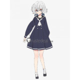Zombie Land Saga Zonbi Rando Saga Junko Konno Silver Gray Cosplay Wig