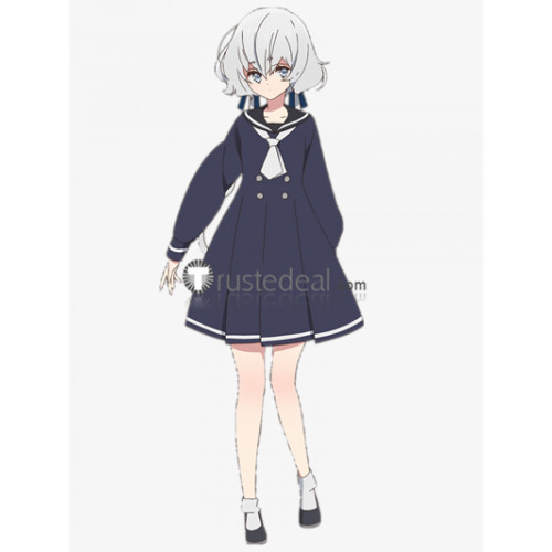 Zombie Land Saga Zonbi Rando Saga Junko Konno Silver Gray Cosplay Wig