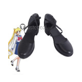 Sailor Moon Usagi Tsukino White Black Red Cosplay Boots Shoes