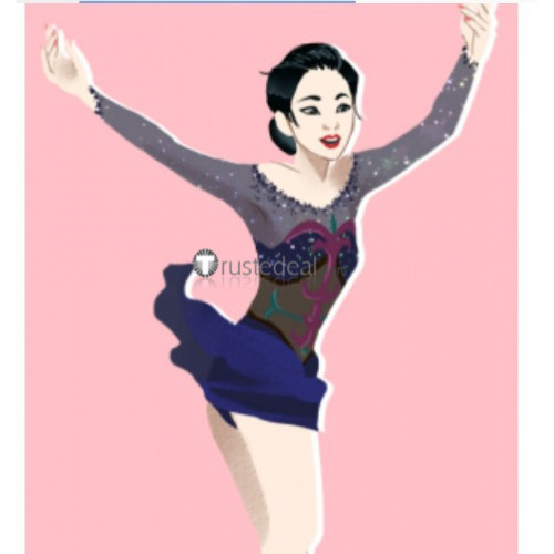 Yuri on Ice Katsuki Yuuri Genderbend Female Free Skate Cosplay Costume