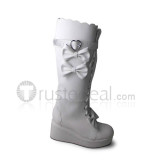 Antaina Double Side Bow Straps Lolita Boots