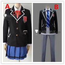 Date A Live Kurumi Tokisaki  Yoshino Tohka Itsuka Shido High School Girls Boys Uniform Cosplay Costumes