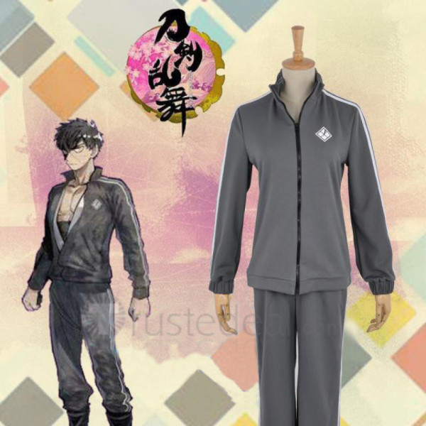 Touken Ranbu Doudanuki Masakuni Grey Sports Uniform Cosplay Costume