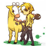 Pokemon Gijinka Girafarig Yellow Cosplay Costume