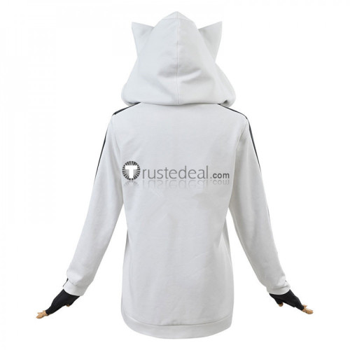 Kemono Jihen Monster Incidents Kon White Hoodie Cosplay Costume