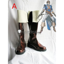Castlevania Richter Belmont Brown Cosplay Boots Shoes