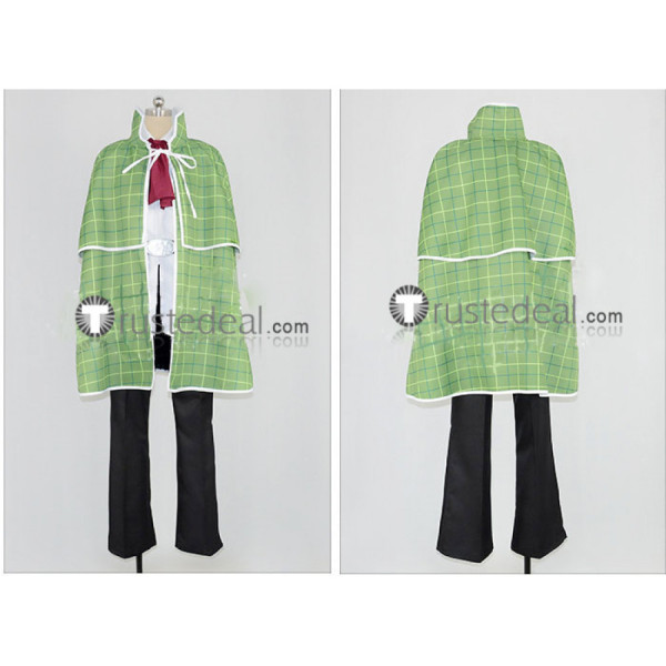Shaman King Lyserg Diethel Green Cosplay Costume