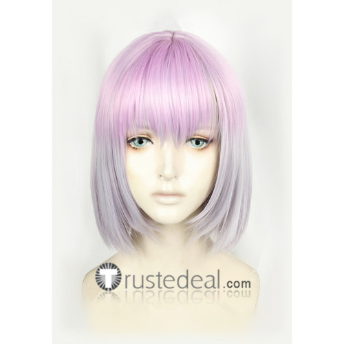 SSSS.Gridman Akane Shinjo Light Purple Silver Gradient Cosplay Wig