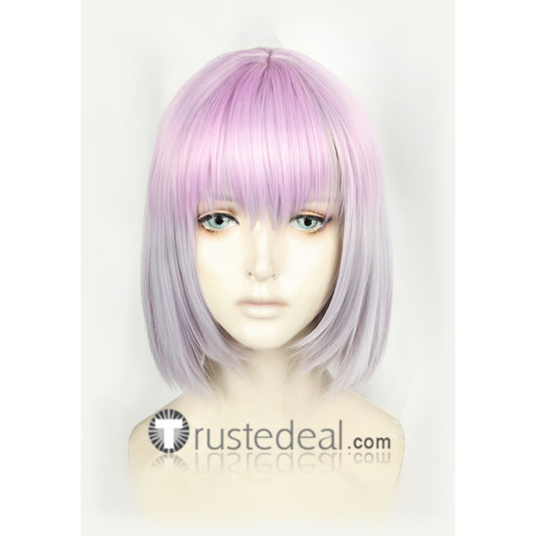SSSS.Gridman Akane Shinjo Light Purple Silver Gradient Cosplay Wig