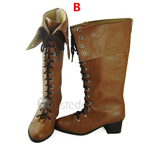Devil May Cry 4 Lady Brown Cosplay Boots Shoes