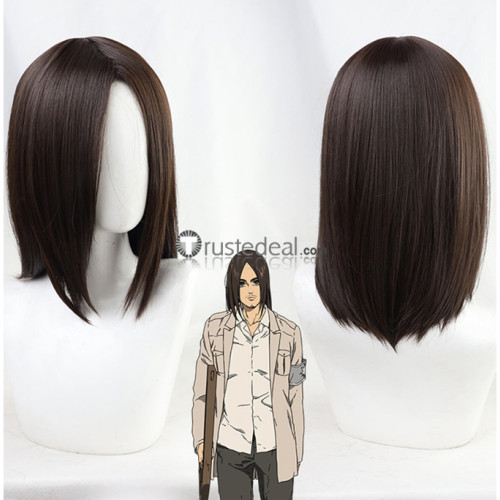 Attack on Titan Shingeki no Kyojin Eren Yeager Kruger Brown Black Cosplay Wigs