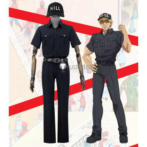 Hataraku Saibou Cells at Work Killer T Cell Black Cosplay Costume