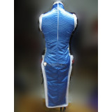 Overwatch Mei Blue Cheongsam Cosplay Costume