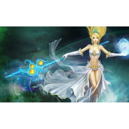 League of Legends Janna White Cosplay Costume