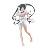 Danmachi Familia Myth Hestia Black Ponytails Cosplay Wig