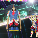 LoveLive Sunshine Aqours Yoshiko Ruby Chika Dia Riko Kanan Hanamaru You Mari Happy Party Train Cosplay Costumes