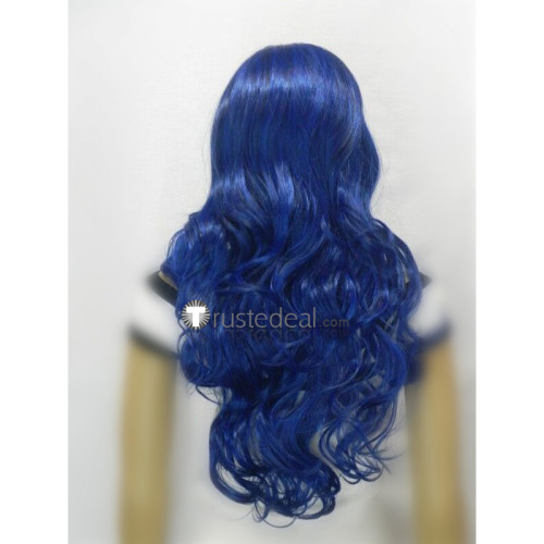Corpse Bride Emily Curly Blue Halloween Cosplay Wig