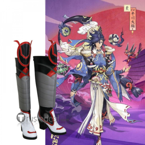 Onmyoji Susabi Grey Cosplay Shoes Boots