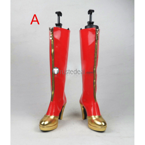 Fate Grand Order FGO Nero Claudius Type Moon Racing Saber Red Cosplay Boots Shoes