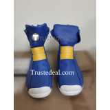 Pokemon The Power of Us Ash Ketchum Blue White Coat Cosplay Costume 6