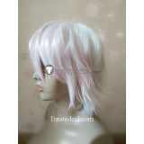 Mystic Messenger Unknown Saeran Choi White Pink Cosplay Wig