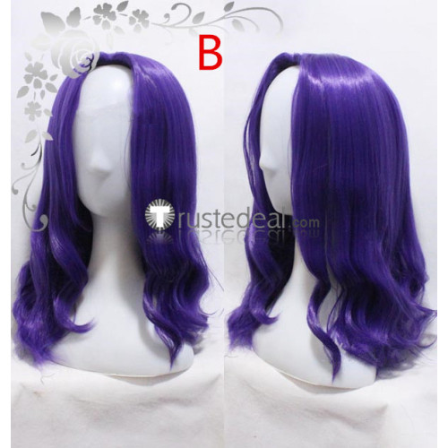 Fate Grand Order FGO Lancelot Knight of the Lake Purple Black Cosplay Wig