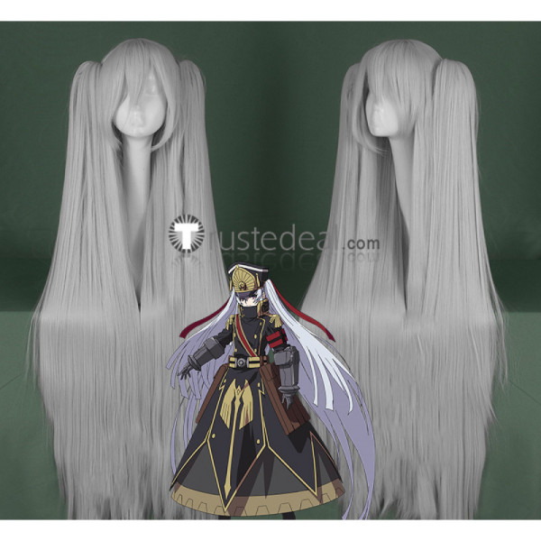 Re Creators Altair Military Uniform Princess Silver Grey Cosplay Wig