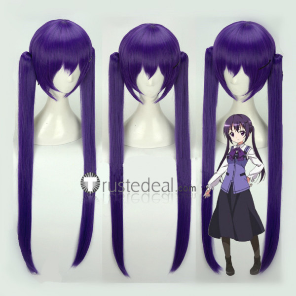 GochiUsa Is the Order a Rabbit Rize Tedeza Purple Cosplay Wig
