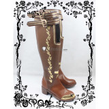 Code Realize Guardian of Rebirth Cardia Brown Cosplay Shoes Boots