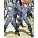 Assassination Classroom Karma Akabane Shiota Nagisa Class 3-E Battle Itona Cosplay Costume