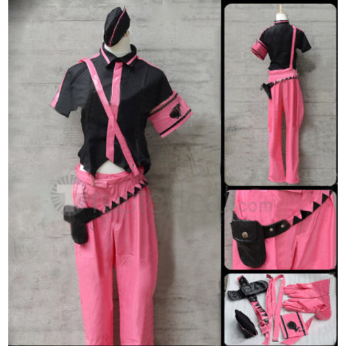 Vocaloid Meiko Love is War Pink Black Cosplay Costume