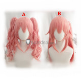 Fate Grand Order FGO Fate/EXTELLA Caster Tamamo no Mae Pink Ponyails Cosplay Wig