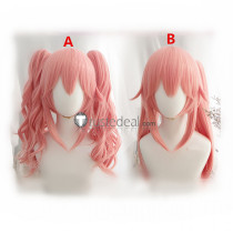 Fate Grand Order FGO Fate/EXTELLA Caster Tamamo no Mae Pink Ponyails Cosplay Wig