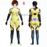 Overwatch D.Va Taegeukgi B.Va Skins Body Suit Spandex Zentai Cosplay Costume