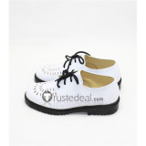 Tekken 5 T5 Steve Fox White Cosplay Shoes