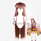 Vtuber Virtual YouTuber Hololive Inugami Korone Brown Cosplay Wigs
