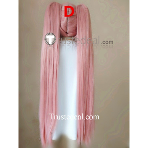 Fire Emblem Three Houses Linhardt Sylvain Hilda Green Orange Pink Ponytails Cosplay Wig