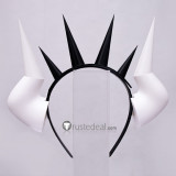 Helltaker Lucifer Malina Beelzebub Pandemonica Justice Zdrada White Black Horns Cosplay Props