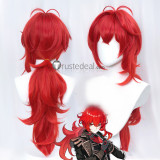 Genshin Impact Barbara Diluc La Signora The Fair Lady Blonde Red Cosplay Wigs
