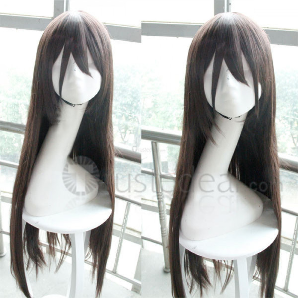 Sword Art Online GGO Kirito Brown Black Cosplay Wigs 100cm