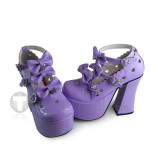 Three Bows Lolita Shoes