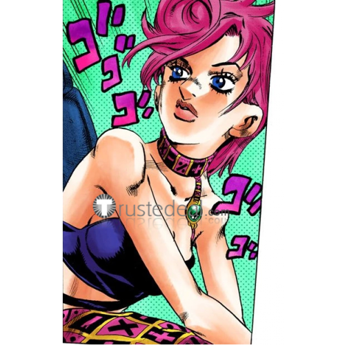 JoJo's Bizarre Adventure Golden Wind Trish Una Pink Styled Cosplay Wigs