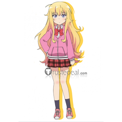 Gabriel DropOut Gab Gabriel White Tenma Pink School Uniform Cosplay Costume
