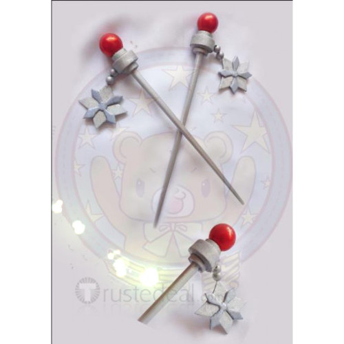 Overwatch Mei Brown Cosplay Wig and Glasses