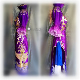 Dynasty Warriors Shin Sangokumuso Sangoku Musou Zhen Ji Purple Cosplay Costume