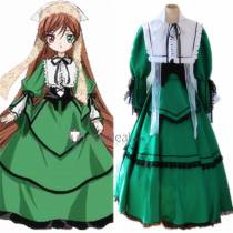 Rozen Maiden Suiseiseki Jade Stern Green Lolita Cosplay Costume