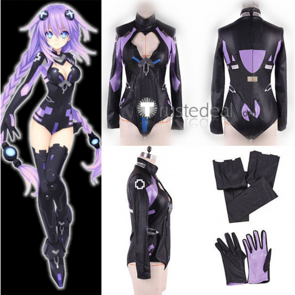 Hyperdimension Neptunia Neptune Purple Heart Suit Cosplay Costume
